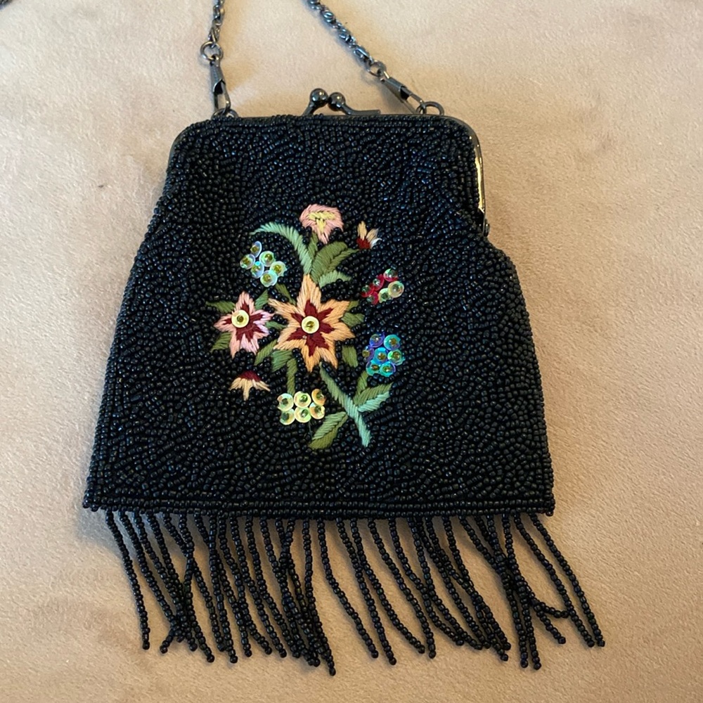 Precious, beaded, crossbody bag. VERY UNIQUE. Vintage! Made in USA.